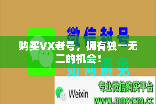 购买VX老号，拥有独一无二的机会！