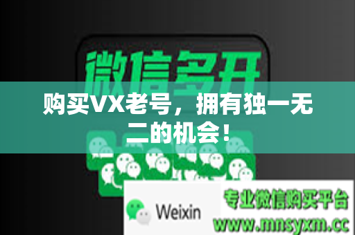 购买VX老号，拥有独一无二的机会！