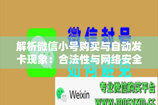 解析微信小号购买与自动发卡现象：合法性与网络安全的权衡与思考