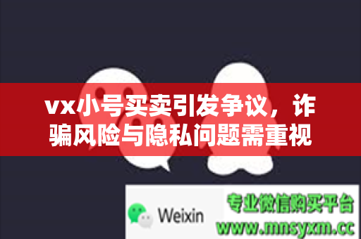 vx小号买卖引发争议，诈骗风险与隐私问题需重视
